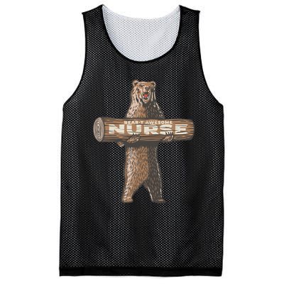 Awesome Nurse Funny Saying Fun Nursing Appreciation Mesh Reversible Basketball Jersey Tank