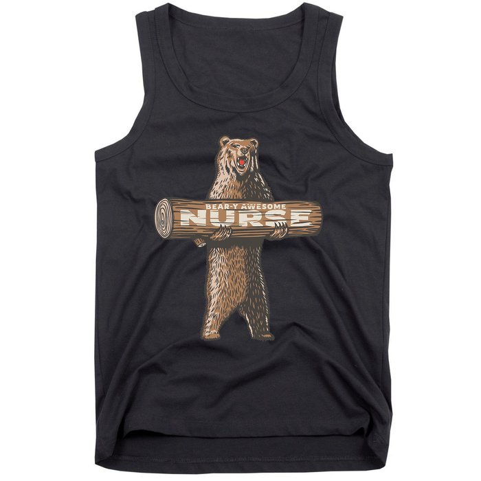 Awesome Nurse Funny Saying Fun Nursing Appreciation Tank Top