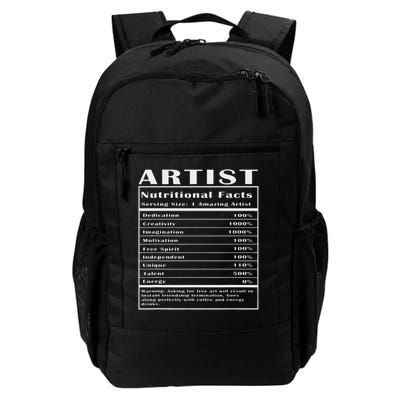 Artist Nutritional Facts Daily Commute Backpack