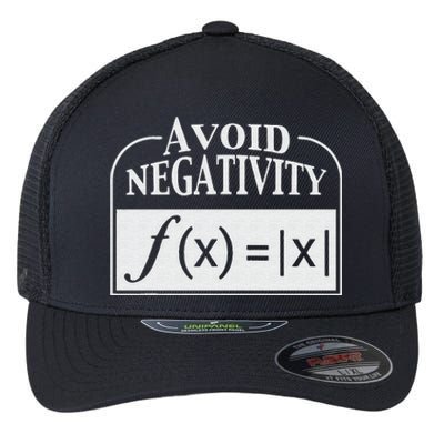 Avoid Negativity Funny Math Pun Equation Flexfit Unipanel Trucker Cap