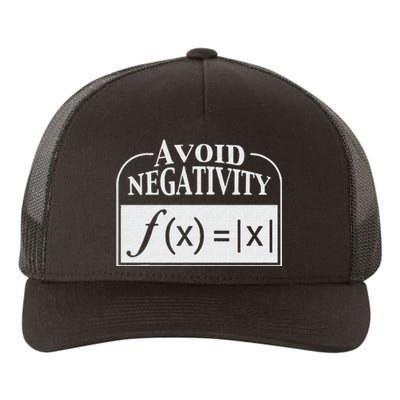 Avoid Negativity Funny Math Pun Equation Yupoong Adult 5-Panel Trucker Hat