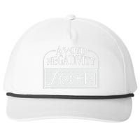 Avoid Negativity Funny Math Pun Equation Snapback Five-Panel Rope Hat