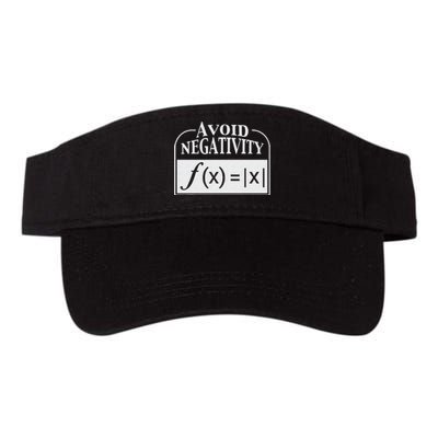 Avoid Negativity Funny Math Pun Equation Valucap Bio-Washed Visor