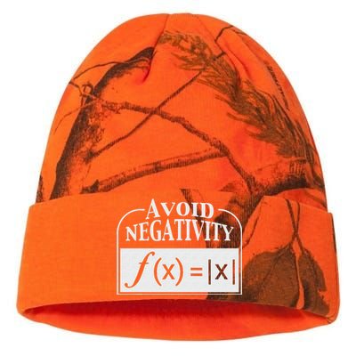 Avoid Negativity Funny Math Pun Equation Kati Licensed 12" Camo Beanie