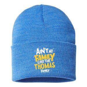 AinT No Family Like The Thomas Family Reunion Matching Gift Sustainable Knit Beanie