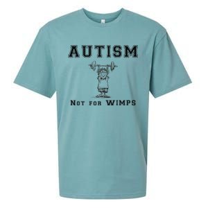 Autism Not For Wimps Autism Awarenesss Sueded Cloud Jersey T-Shirt