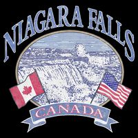 Americana Niagara Falls Scene Canada America Flags Impact Tech Backpack