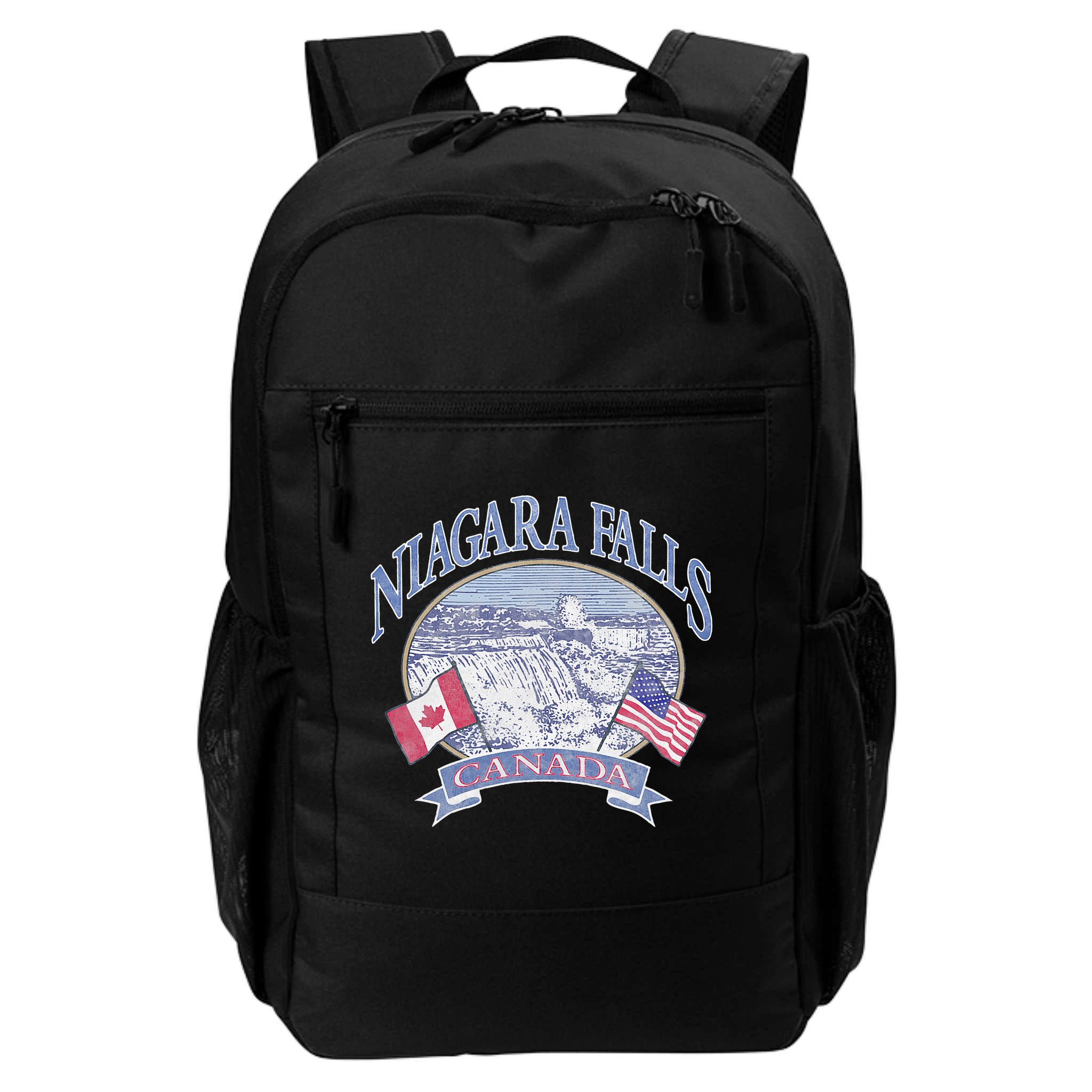 Americana Niagara Falls Scene Canada America Flags Backpack