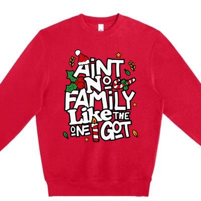 AinT No Family Like The One I Got Matching Family Christmas Premium Crewneck Sweatshirt