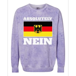 Absolutely Nein Flag of german Eagle Germany German Colorblast Crewneck Sweatshirt