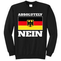 Absolutely Nein Flag of german Eagle Germany German Sweatshirt