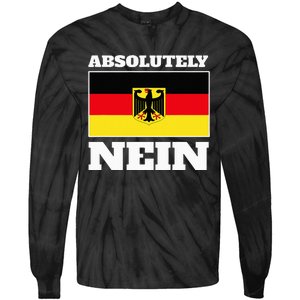 Absolutely Nein Flag of german Eagle Germany German Tie-Dye Long Sleeve Shirt