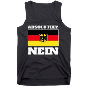 Absolutely Nein Flag of german Eagle Germany German Tank Top