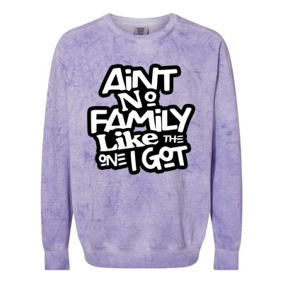 Ain't No Family Like The One I Got Matching Family Colorblast Crewneck Sweatshirt