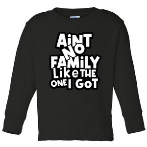 Ain't No Family Like The One I Got Matching Family Toddler Long Sleeve Shirt