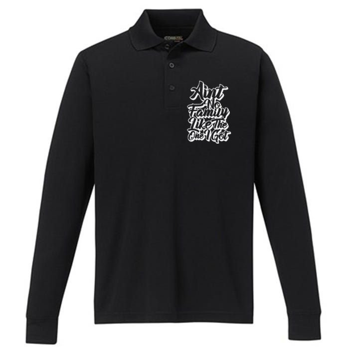 AinT No Family Like The One I Got Family Reunion 2024 Performance Long Sleeve Polo