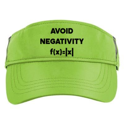 Avoid Negativity Funny Math Formula Adult Drive Performance Visor