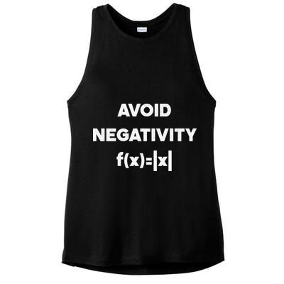 Avoid Negativity Funny Math Formula Ladies PosiCharge Tri-Blend Wicking Tank