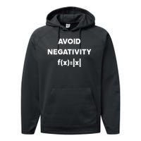 Avoid Negativity Funny Math Formula Performance Fleece Hoodie