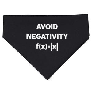 Avoid Negativity Funny Math Formula USA-Made Doggie Bandana