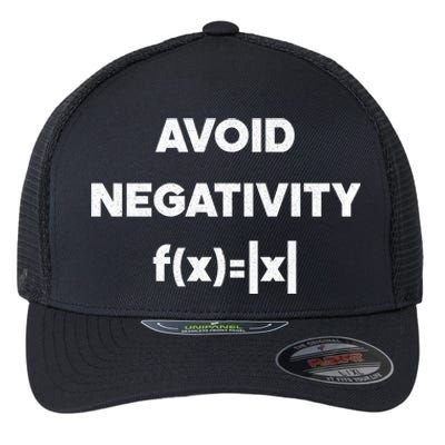 Avoid Negativity Funny Math Formula Flexfit Unipanel Trucker Cap