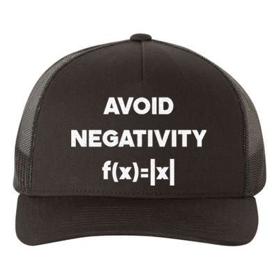 Avoid Negativity Funny Math Formula Yupoong Adult 5-Panel Trucker Hat