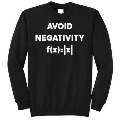 Avoid Negativity Funny Math Formula Sweatshirt