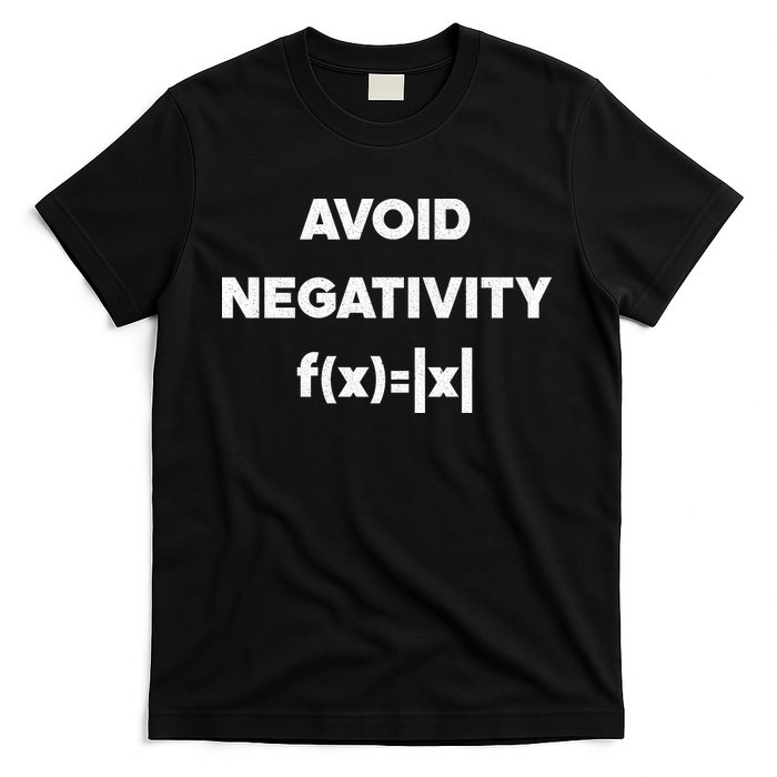 Avoid Negativity Funny Math Formula T-Shirt