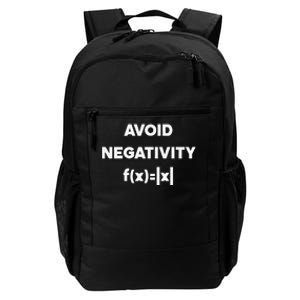 Avoid Negativity Funny Math Formula Daily Commute Backpack