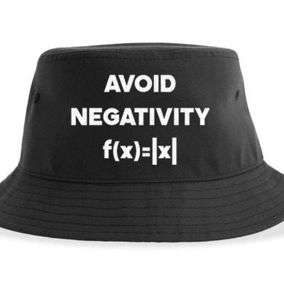 Avoid Negativity Funny Math Formula Sustainable Bucket Hat