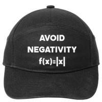 Avoid Negativity Funny Math Formula 7-Panel Snapback Hat