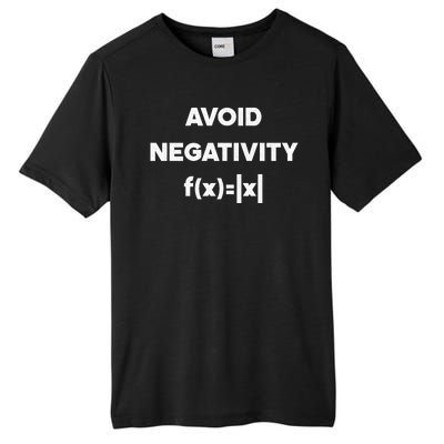 Avoid Negativity Funny Math Formula Tall Fusion ChromaSoft Performance T-Shirt