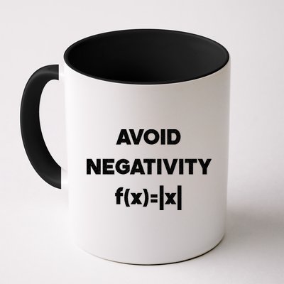 Avoid Negativity Funny Math Formula Coffee Mug