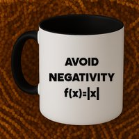 Avoid Negativity Funny Math Formula Mug