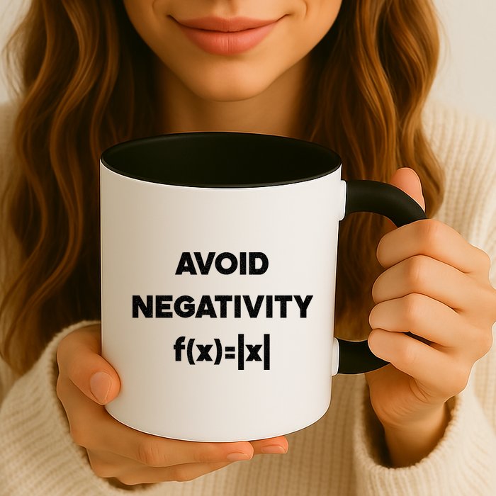 Avoid Negativity Funny Math Formula Mug