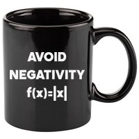 Avoid Negativity Funny Math Formula 11oz C Handle Ceramic Mug