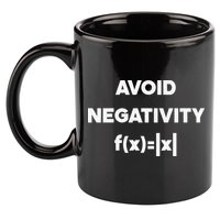 Avoid Negativity Funny Math Formula 11oz C Handle Ceramic Mug