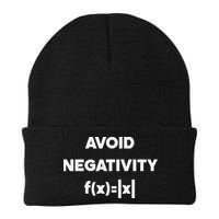 Avoid Negativity Funny Math Formula Beanie