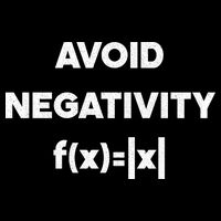 Avoid Negativity Funny Math Formula Coaster