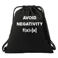 Avoid Negativity Funny Math Formula Drawstring Bag