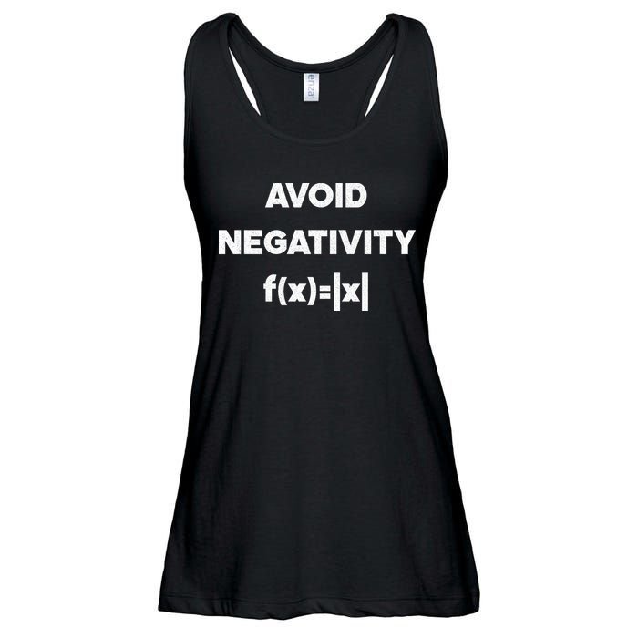 Avoid Negativity Funny Math Formula Ladies Essential Flowy Tank