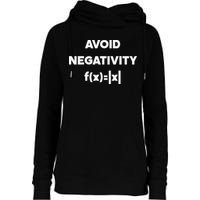 Avoid Negativity Funny Math Formula Womens Funnel Neck Pullover Hood