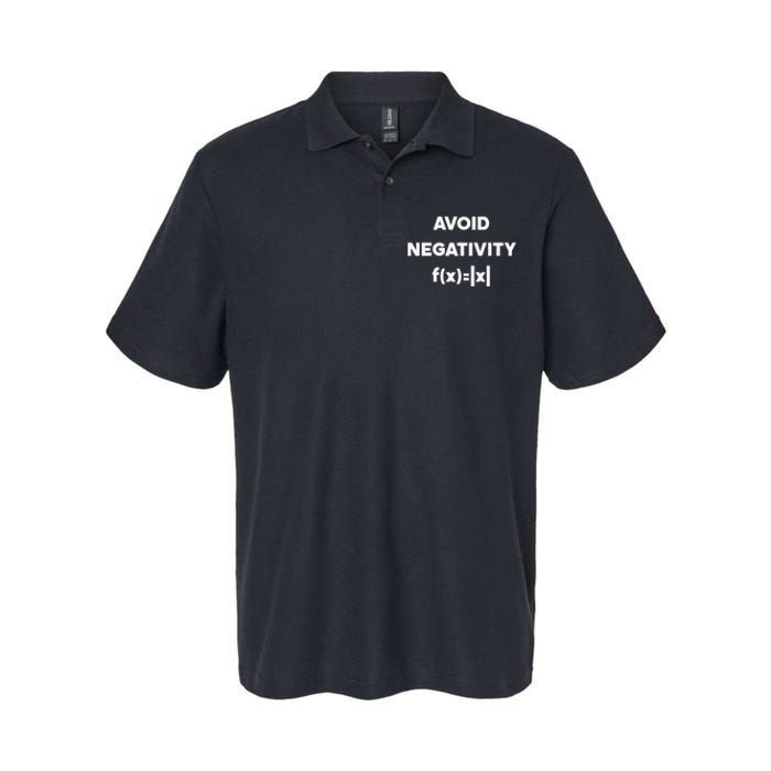 Avoid Negativity Funny Math Formula Softstyle Adult Sport Polo