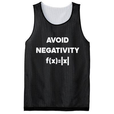 Avoid Negativity Funny Math Formula Mesh Reversible Basketball Jersey Tank
