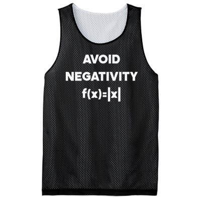 Avoid Negativity Funny Math Formula Mesh Reversible Basketball Jersey Tank