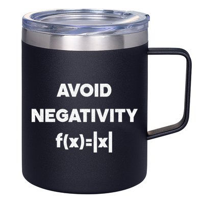 Avoid Negativity Funny Math Formula 12oz Stainless Steel Coffee Mug
