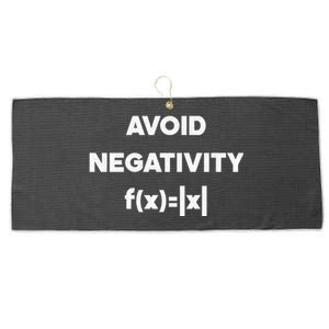 Avoid Negativity Funny Math Formula Large Microfiber Waffle Golf Towel