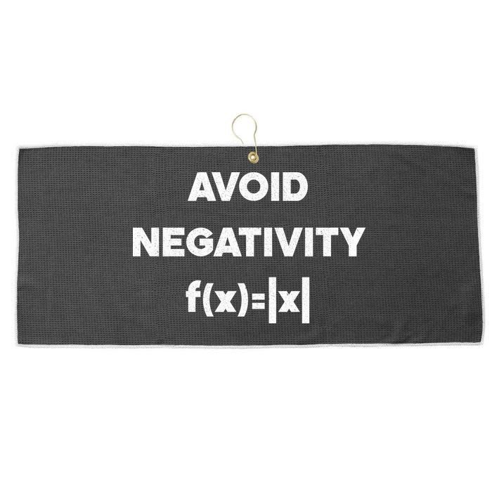 Avoid Negativity Funny Math Formula Large Microfiber Waffle Golf Towel