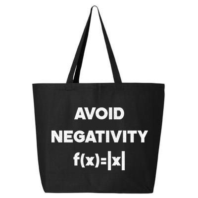 Avoid Negativity Funny Math Formula 25L Jumbo Tote
