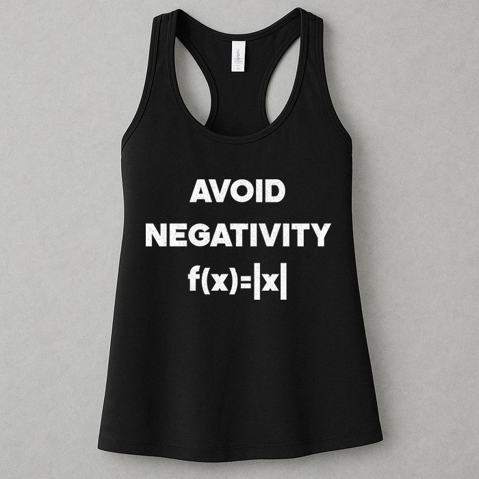 Avoid Negativity Funny Math Formula Womens Tank Top